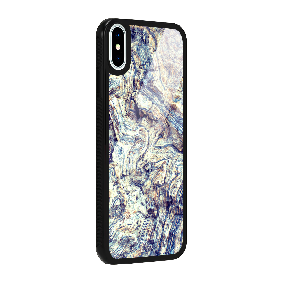 Marble Pattern Glass Back Case for iPhone XS