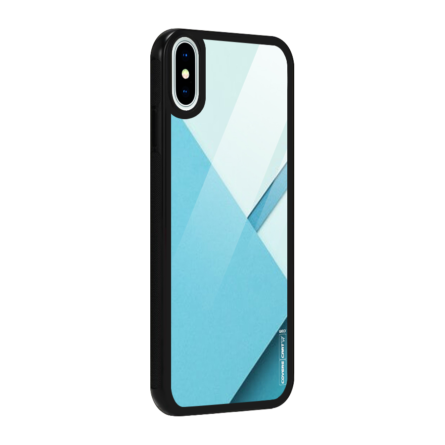Material Design Glass Back Case for iPhone XS