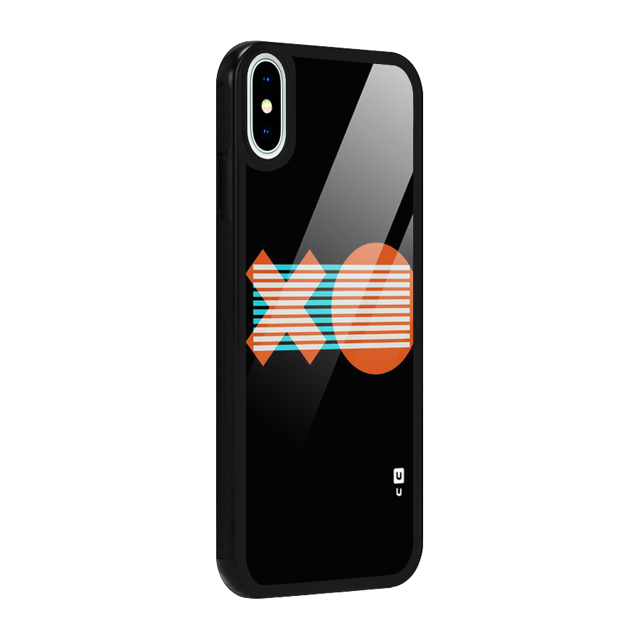 Minimal Art Glass Back Case for iPhone XS
