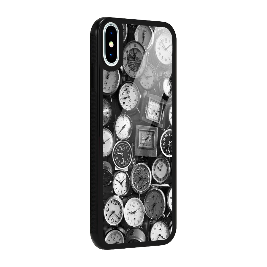 Monochrome Collection Glass Back Case for iPhone XS