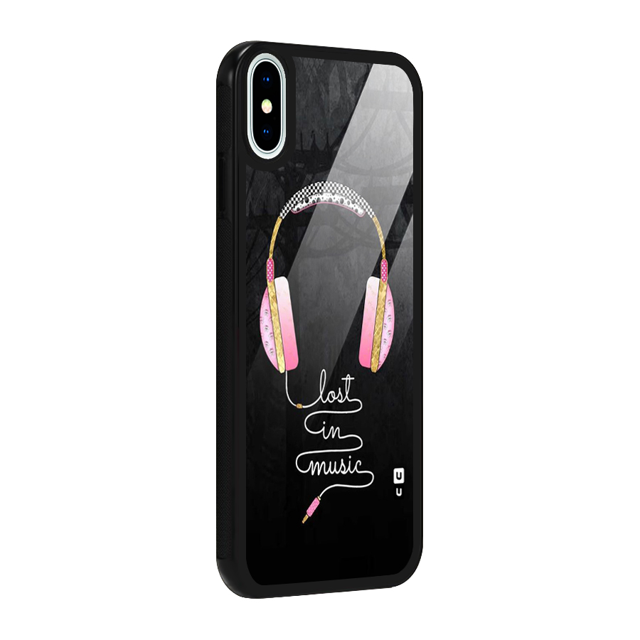 Music Lost Glass Back Case for iPhone XS