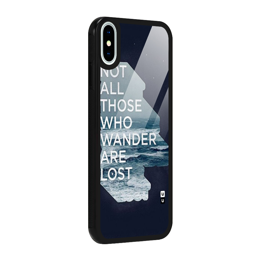 Not Lost Glass Back Case for iPhone XS
