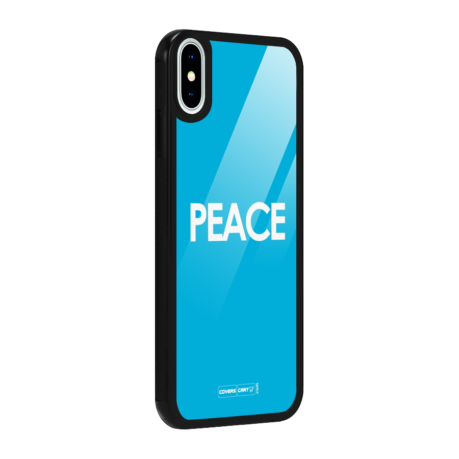 Peace Glass Back Case for iPhone XS