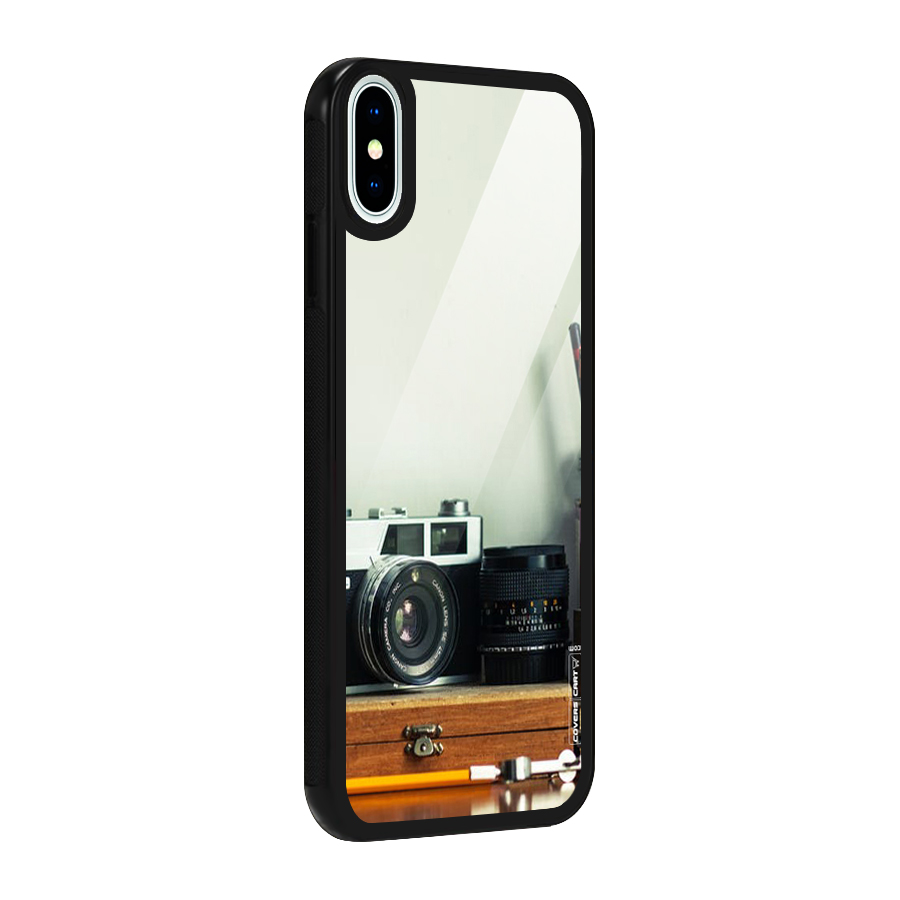 Photographer Desk Glass Back Case for iPhone XS