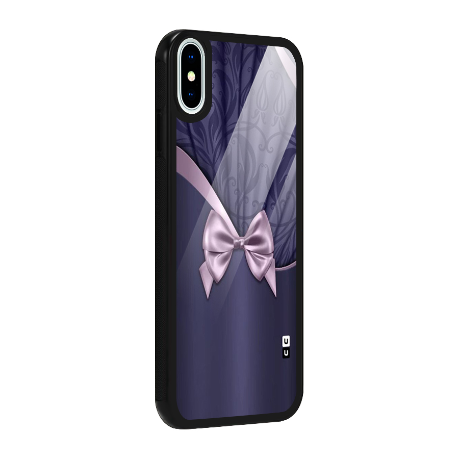 Pink Ribbon Glass Back Case for iPhone XS