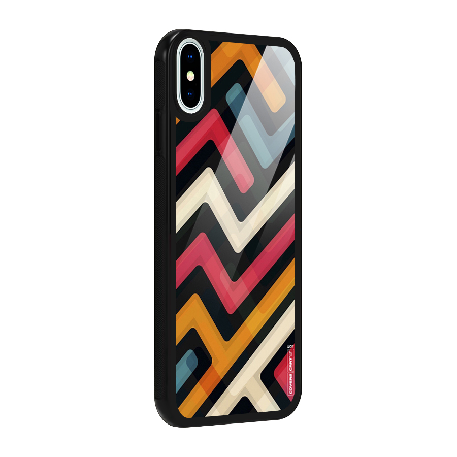 Pipelines Glass Back Case for iPhone XS