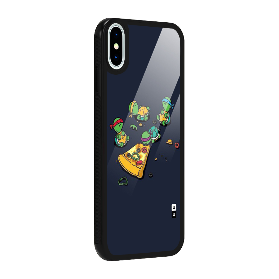 Pizza Overload Glass Back Case for iPhone XS