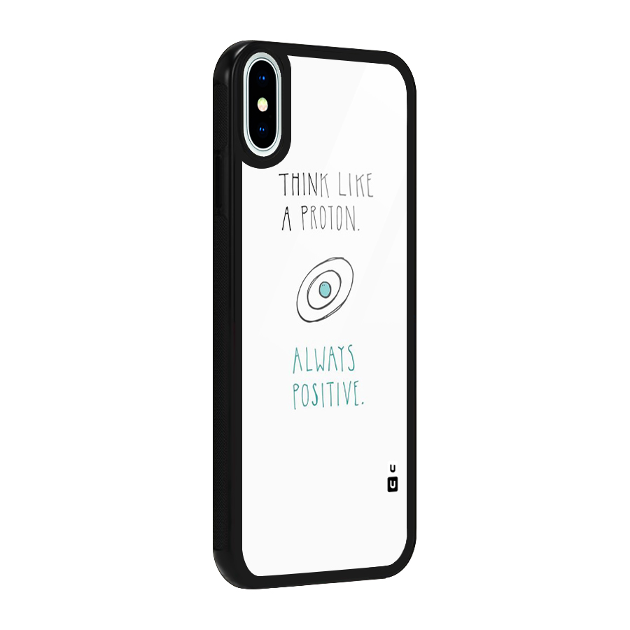 Proton Positive Glass Back Case for iPhone XS