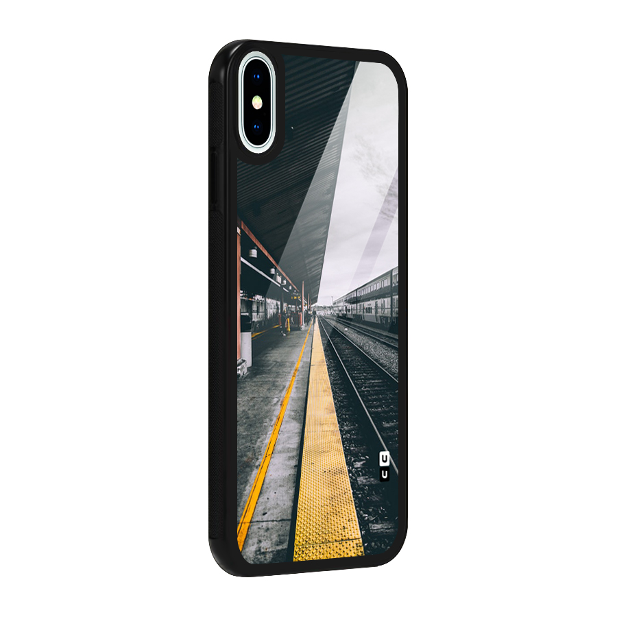 Railway Track Glass Back Case for iPhone XS