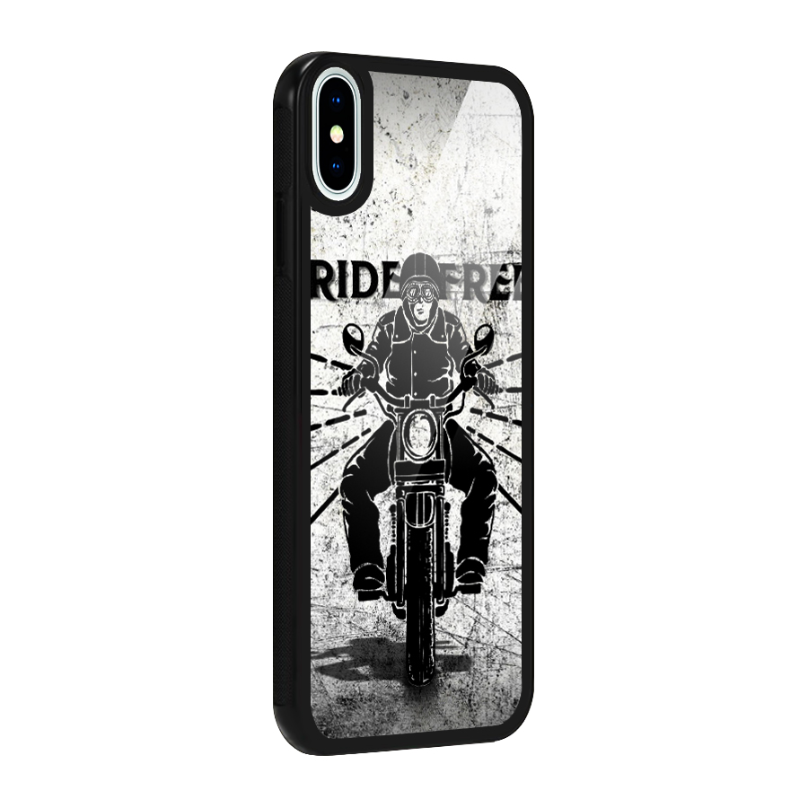 Ride Free Glass Back Case for iPhone XS