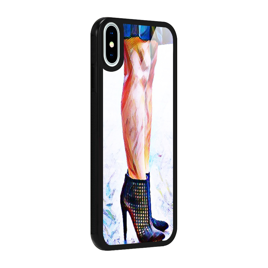 Sassy Heels Glass Back Case for iPhone XS