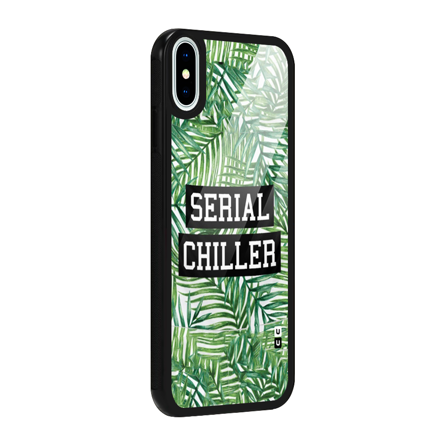 Serial Chiller Glass Back Case for iPhone XS