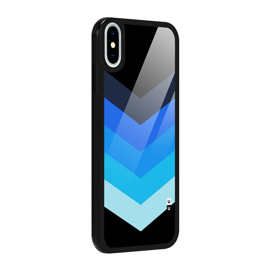Shades Colors Glass Back Case for iPhone XS