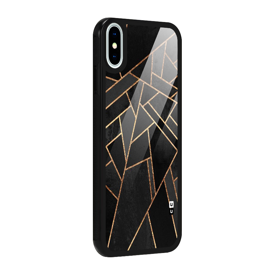 Sharp Tile Glass Back Case for iPhone XS
