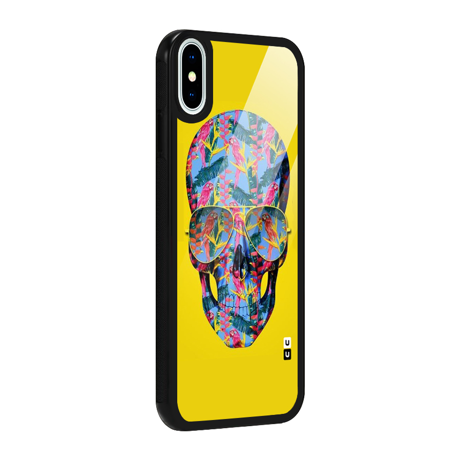 Skull Swag Glass Back Case for iPhone XS