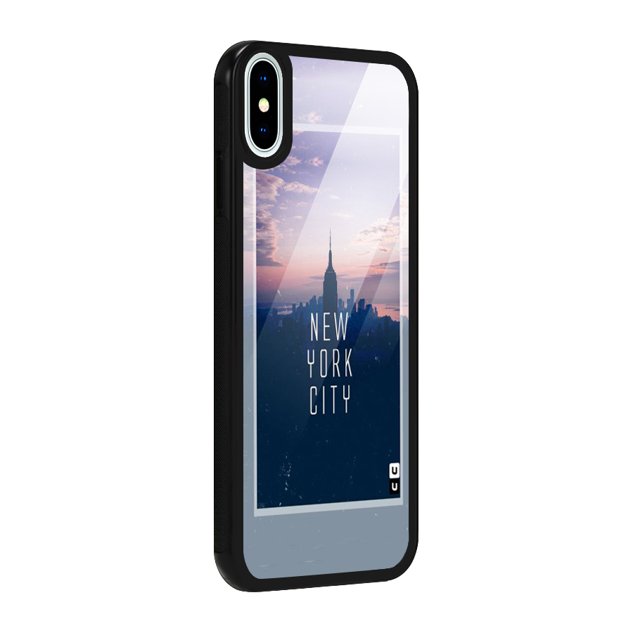 Sleepless City Glass Back Case for iPhone XS