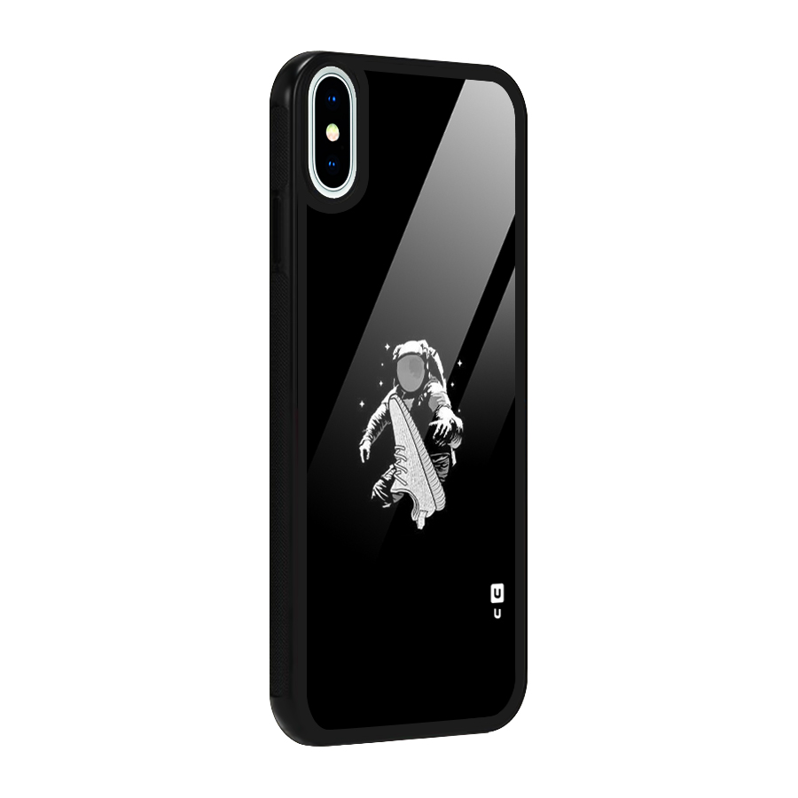 Space Shoe Glass Back Case for iPhone XS