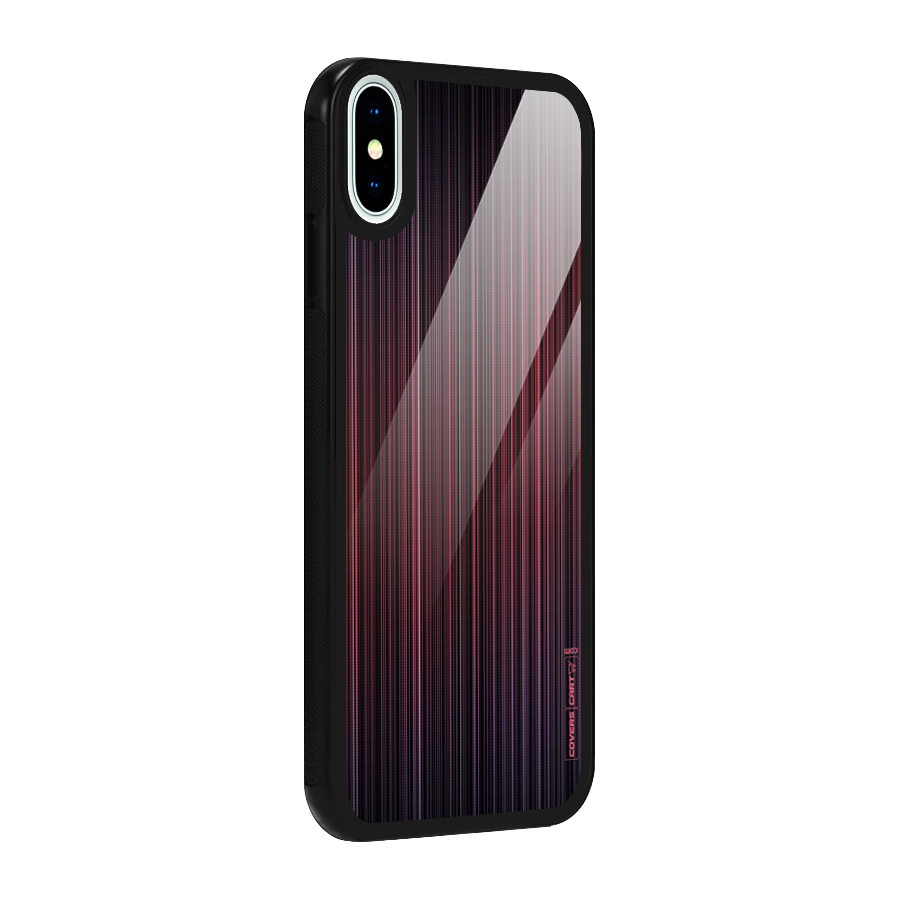 Stripes Gradiant Glass Back Case for iPhone XS