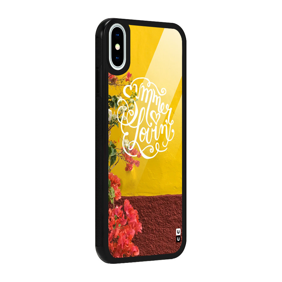 Summer Lovin Glass Back Case for iPhone XS