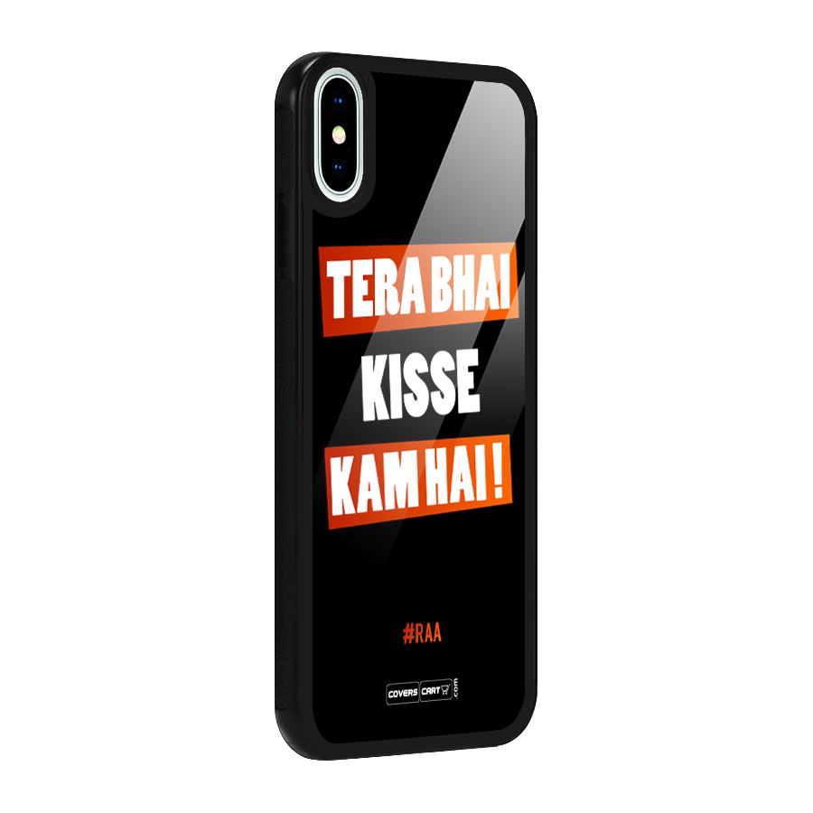 Tera Bhai Raftaar Glass Back Case for iPhone XS
