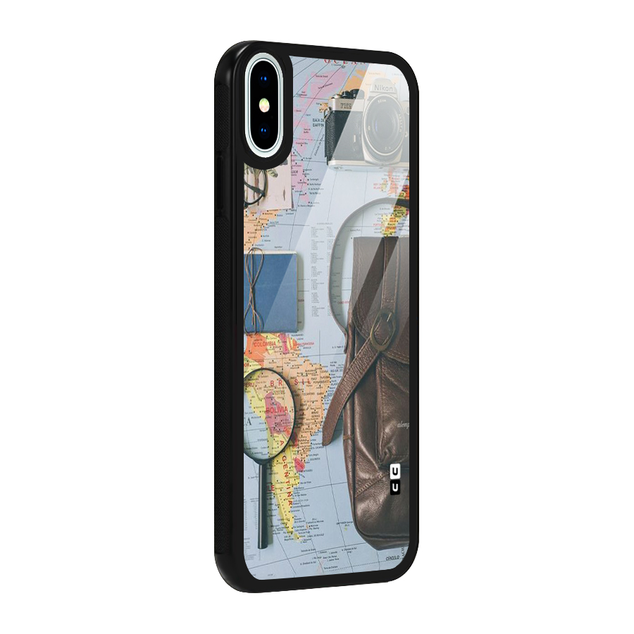 Travel Requisites Glass Back Case for iPhone XS