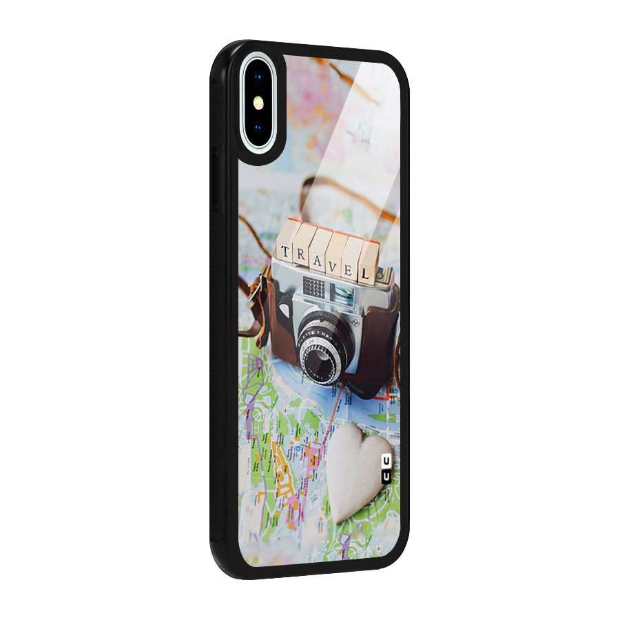 Travel Snapshot Glass Back Case for iPhone XS