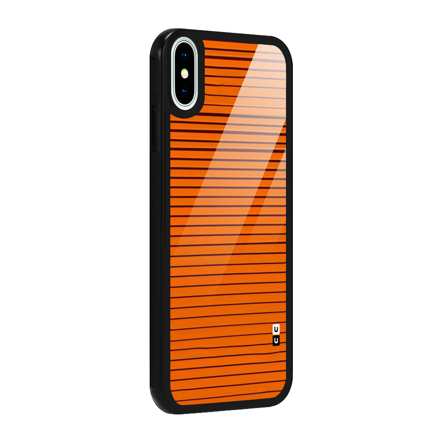 Trippy Stripes Glass Back Case for iPhone XS
