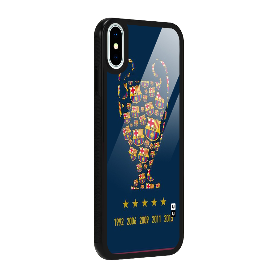 Trophy Team Glass Back Case for iPhone XS