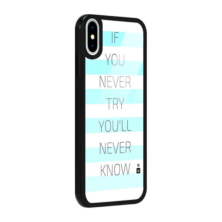 Try Know Glass Back Case for iPhone XS