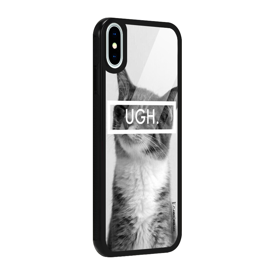 Ugh Kitty Glass Back Case for iPhone XS