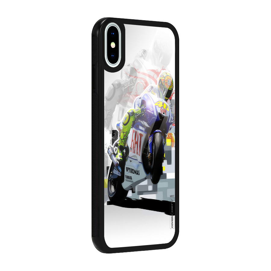 Valentino Rossi Glass Back Case for iPhone XS