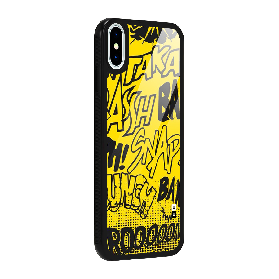 Vroom Snap Glass Back Case for iPhone XS
