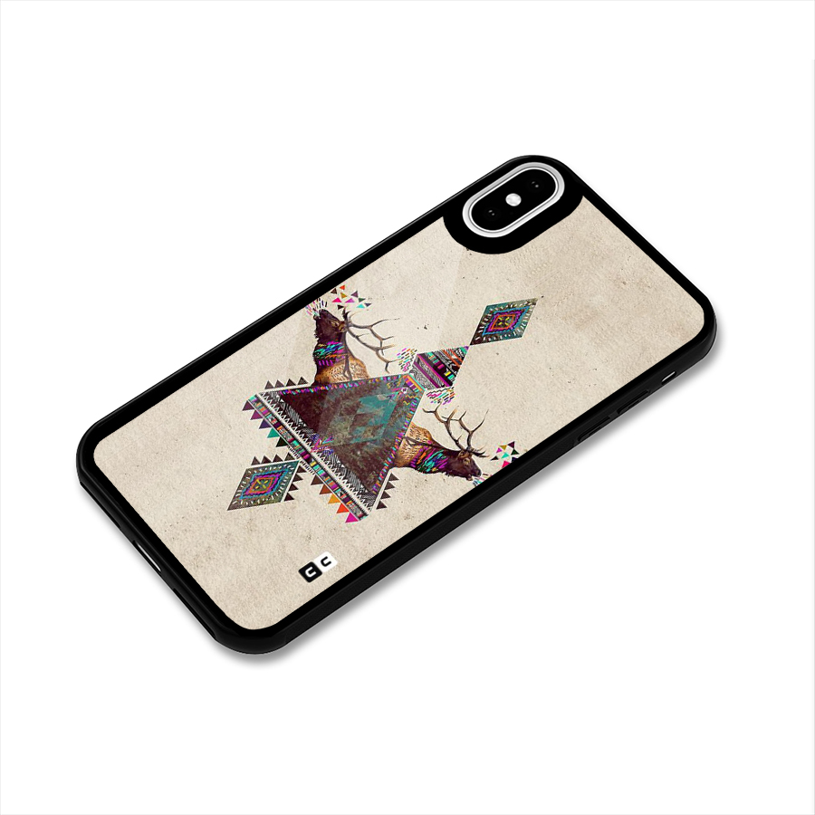 Aesthetic Bull Glass Back Case for iPhone XS