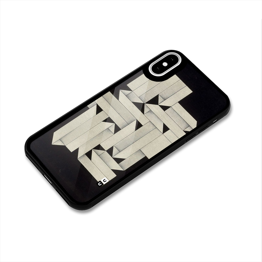 Ancient Rugged Glass Back Case for iPhone XS