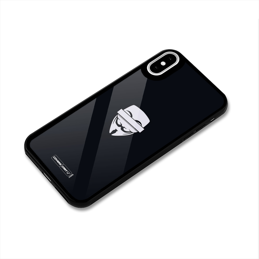 Anonymous Mask Glass Back Case for iPhone XS