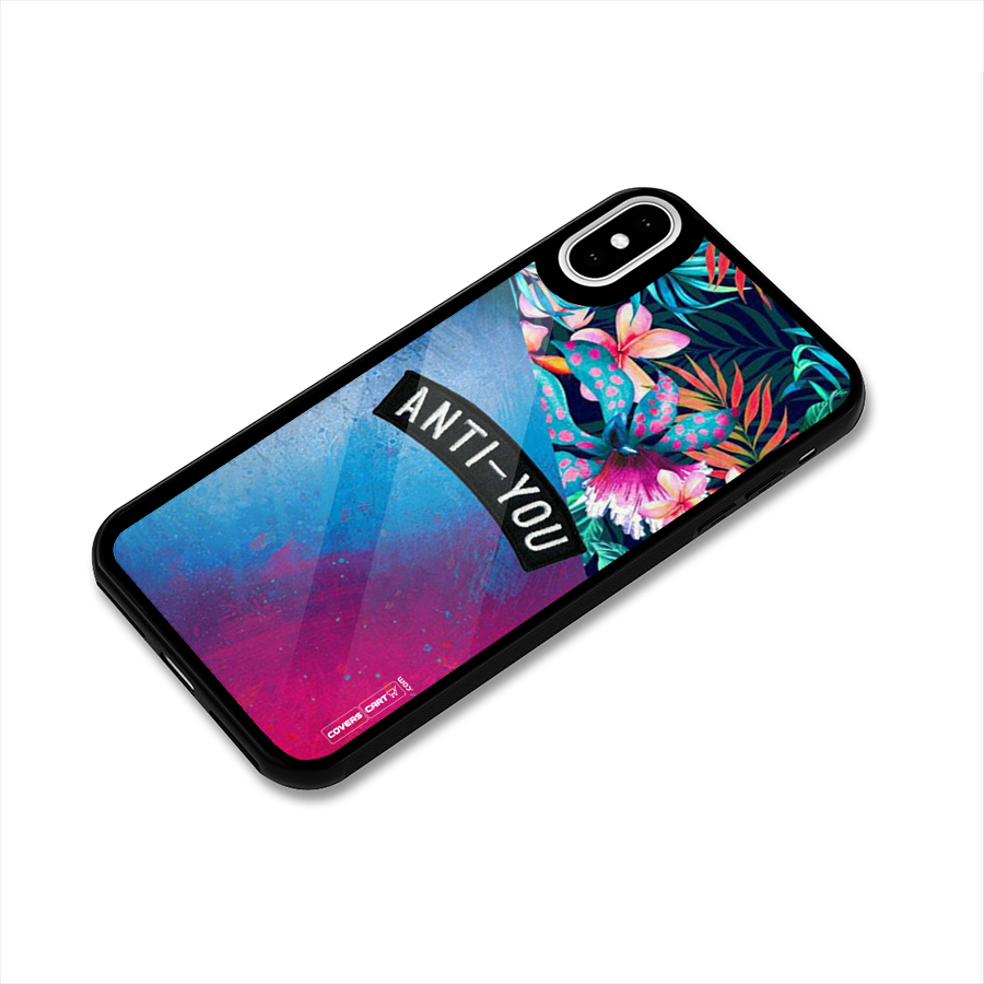 Anti You Glass Back Case for iPhone XS