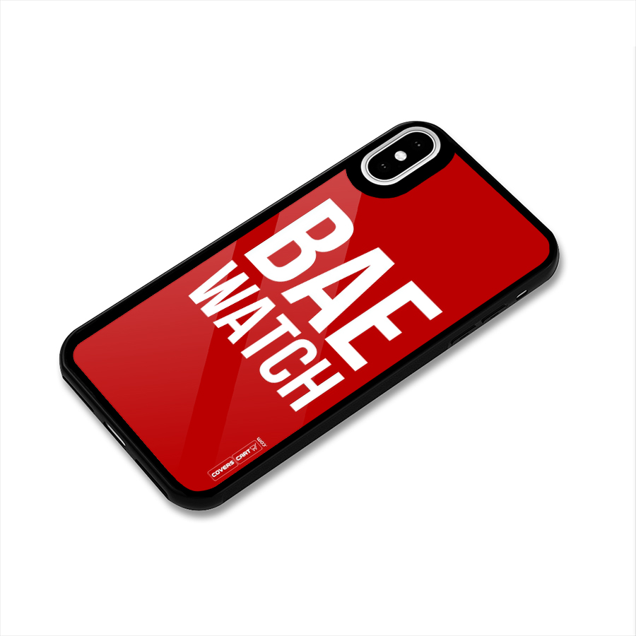 Bae Watch Glass Back Case for iPhone XS