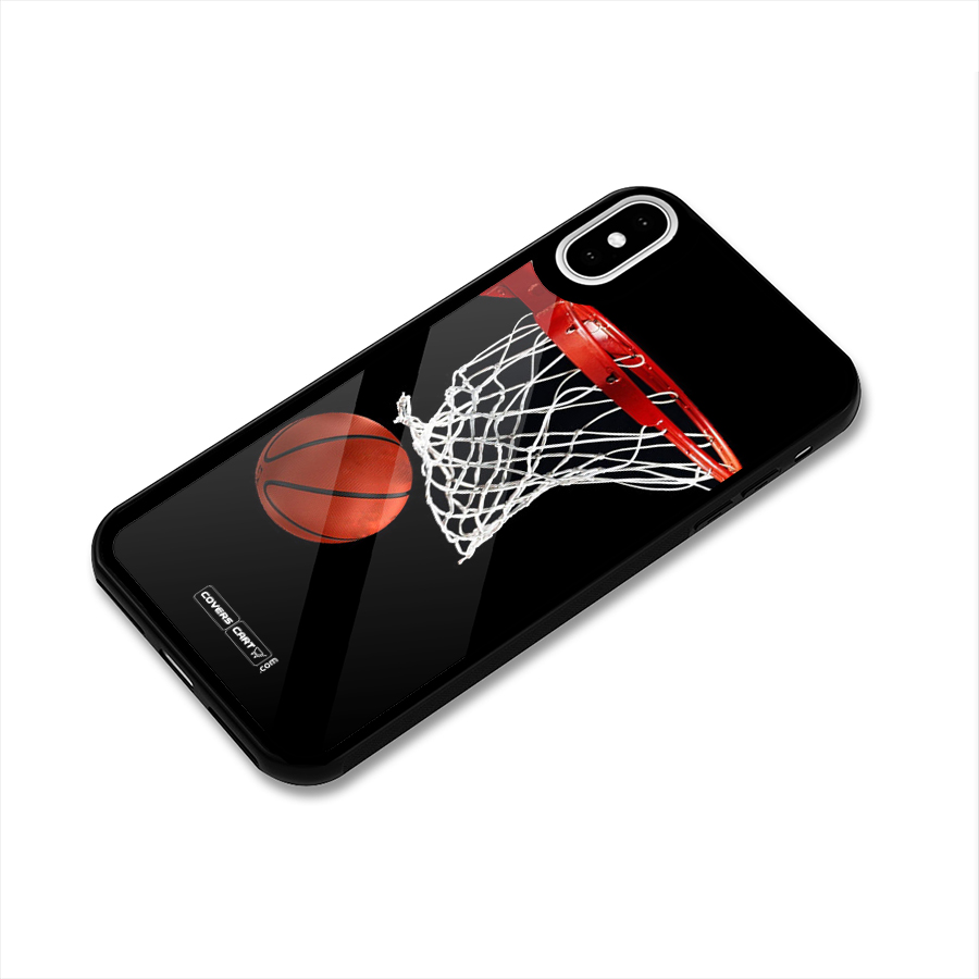 Basketball Glass Back Case for iPhone XS