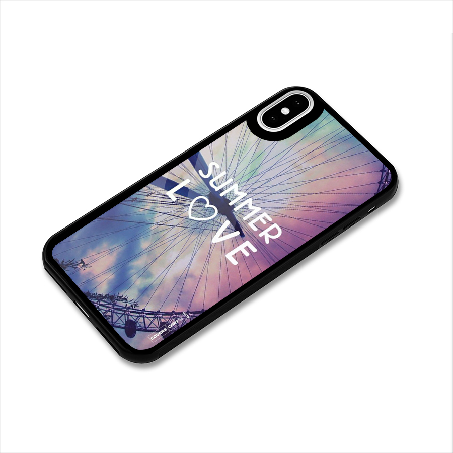 Beach Dreams Glass Back Case for iPhone XS
