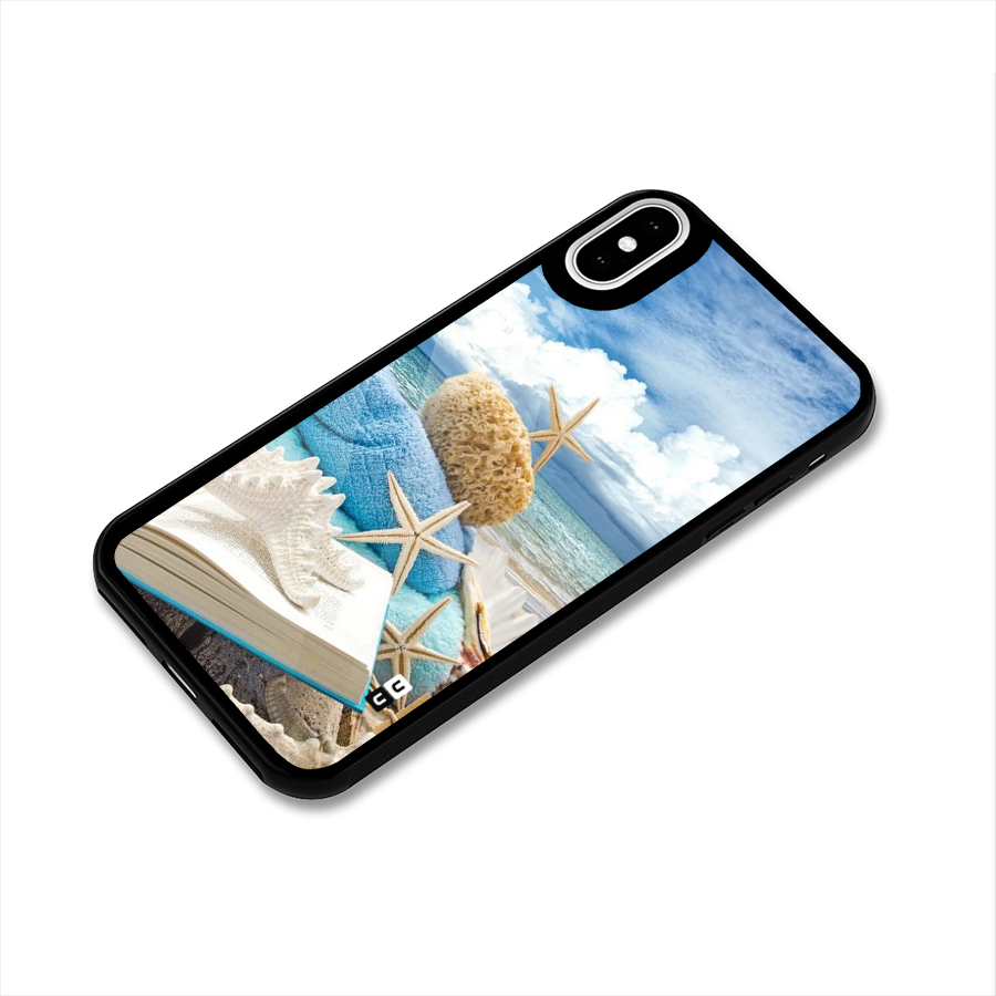 Beach Sky Glass Back Case for iPhone XS