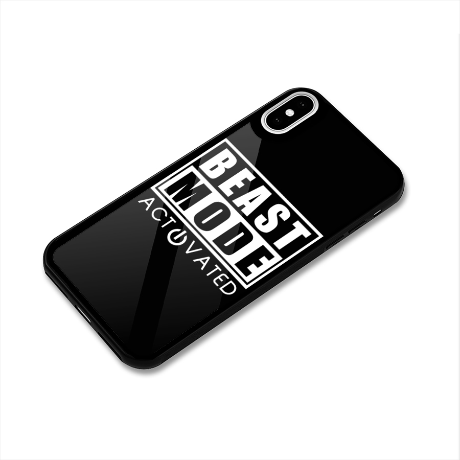 Beast Mode Activated Glass Back Case for iPhone XS