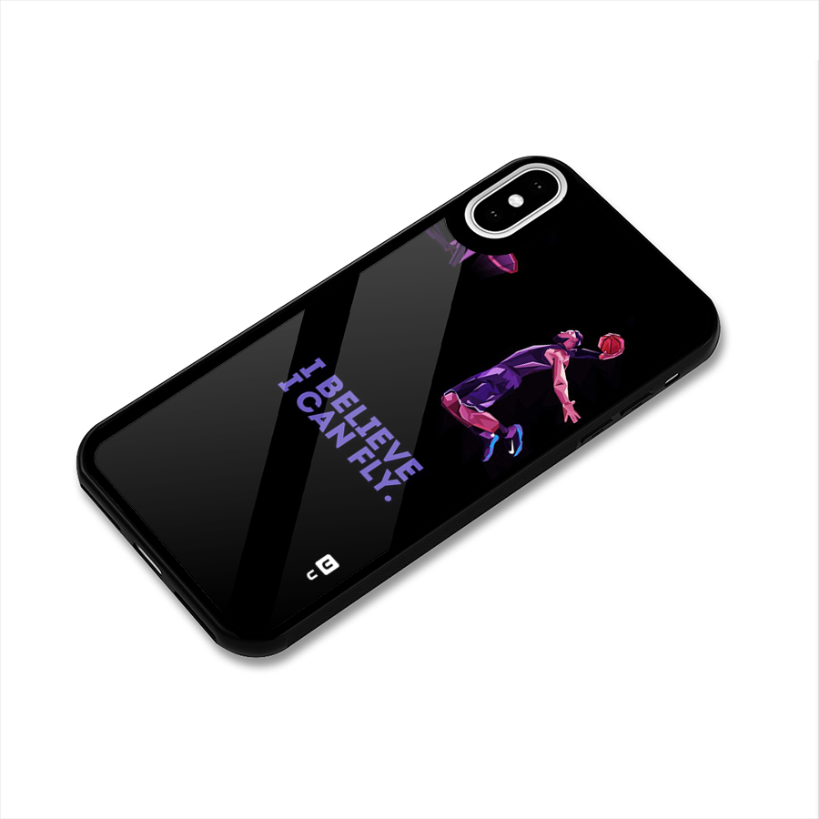 Believe And Fly Glass Back Case for iPhone XS
