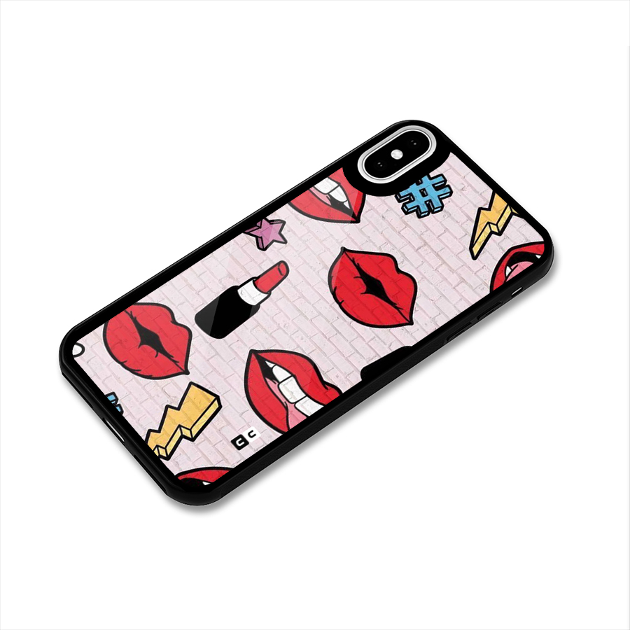 Bold Red Glass Back Case for iPhone XS