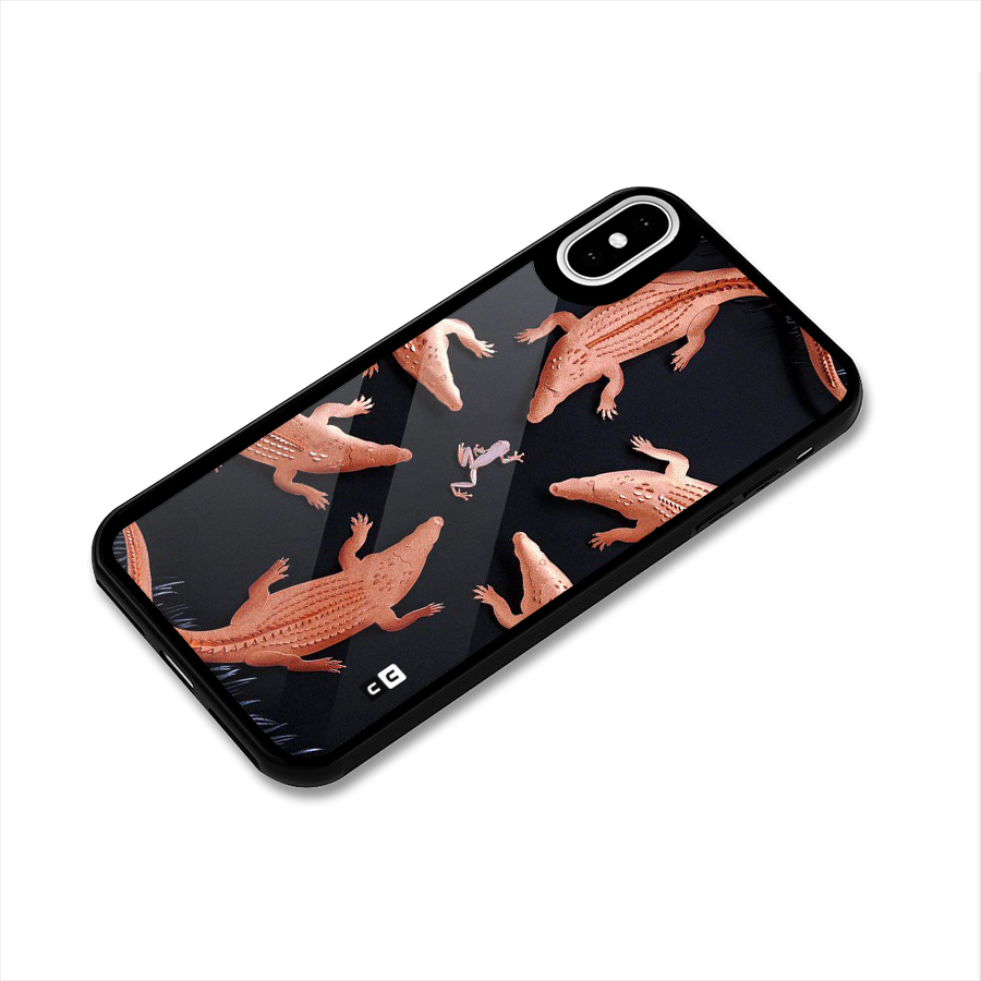Brave Frog Glass Back Case for iPhone XS