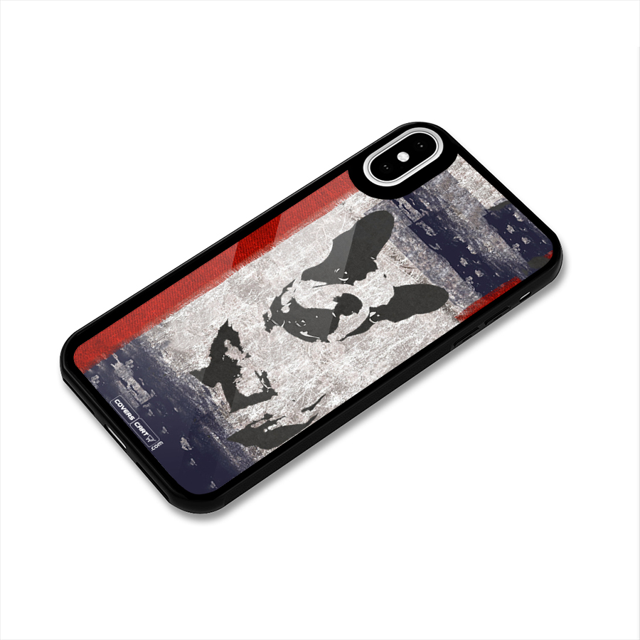 Bull Dog Glass Back Case for iPhone XS