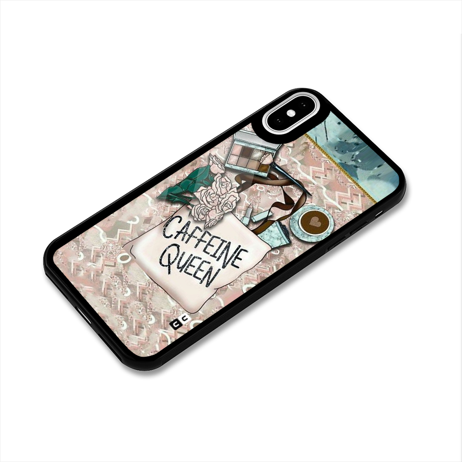 Caffeine Queen Glass Back Case for iPhone XS