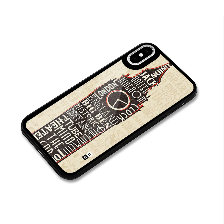 Cap City Design Glass Back Case for iPhone XS