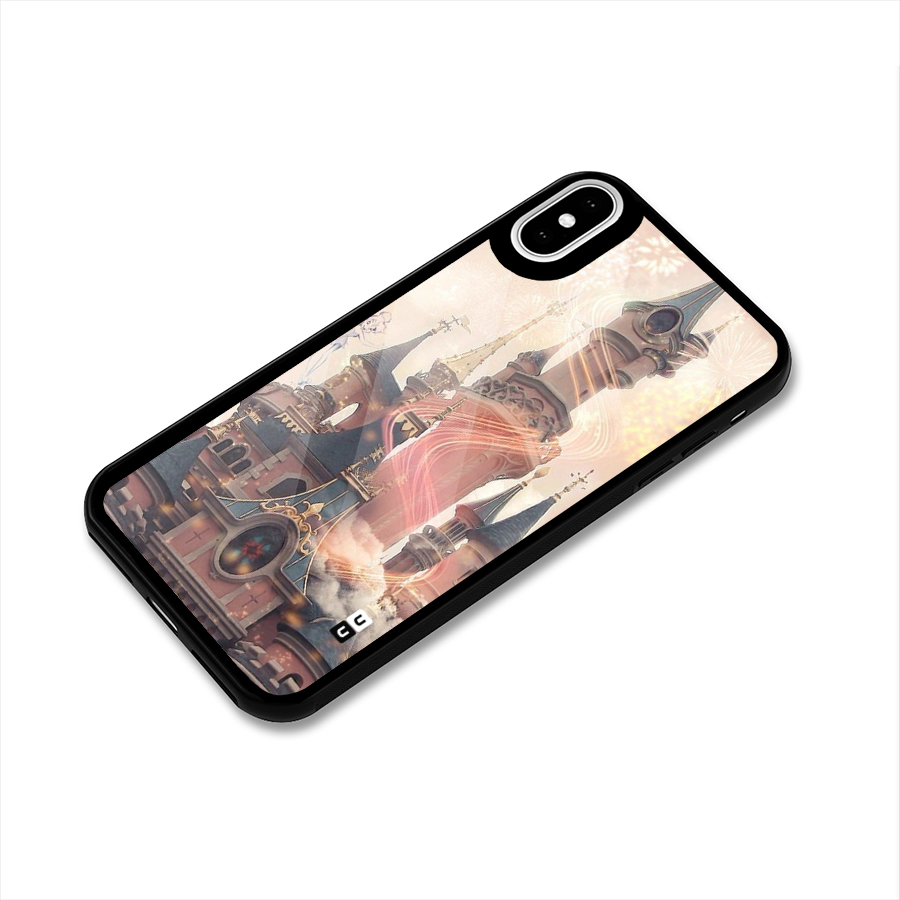 Castle Glass Back Case for iPhone XS