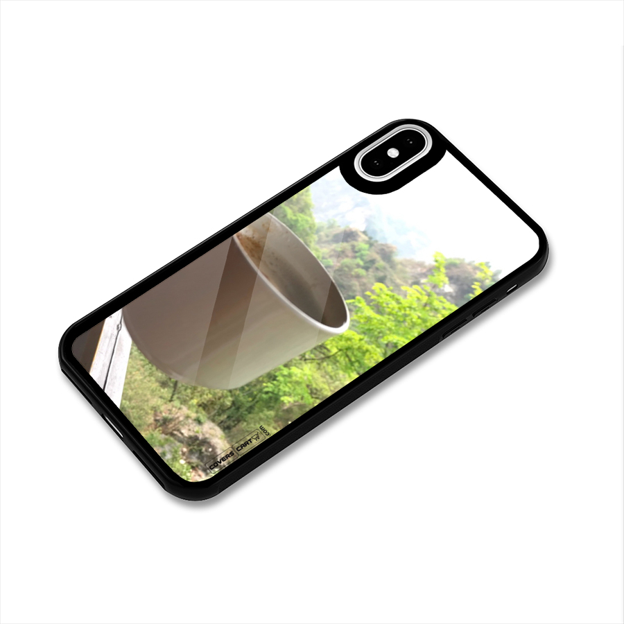 Chai With Mountain View Glass Back Case for iPhone XS