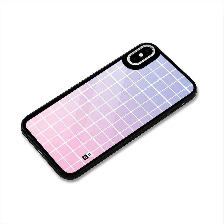 Check Shades Glass Back Case for iPhone XS